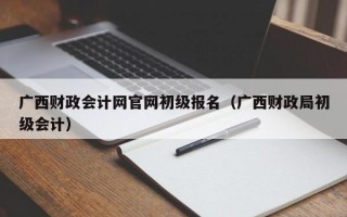 广西财政会计网官网初级报名（广西财政局初级会计）