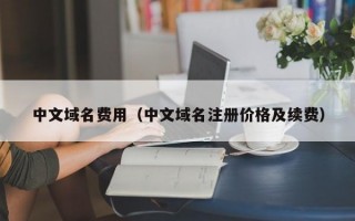中文域名费用（中文域名注册价格及续费）